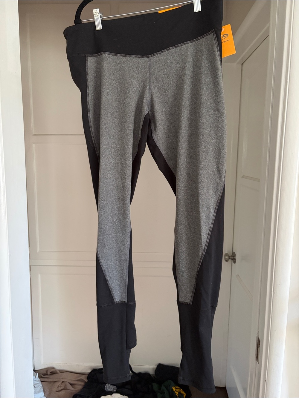 Champion Gray and Black Colorblock Leggings